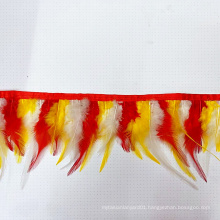 Dyed Colored Chicken Tail Chicken Duck Rooster Feathers Trims Fringe for Carnival Costumes